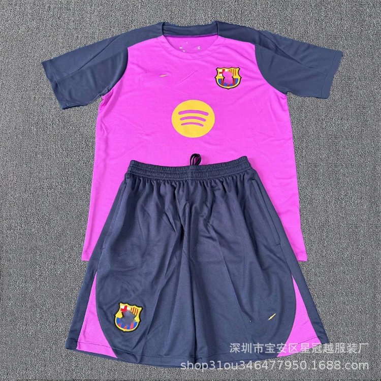 Adidas Football Jerseys Short-Sleeve Training Jersey and Shorts Set — A-25-26 BS(5)