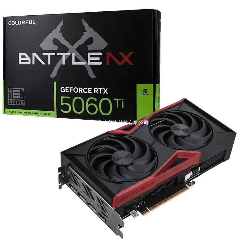 战斧GeForce RTX5060Ti DUO 16GB GDDR7办公电竞游戏电脑独立显卡