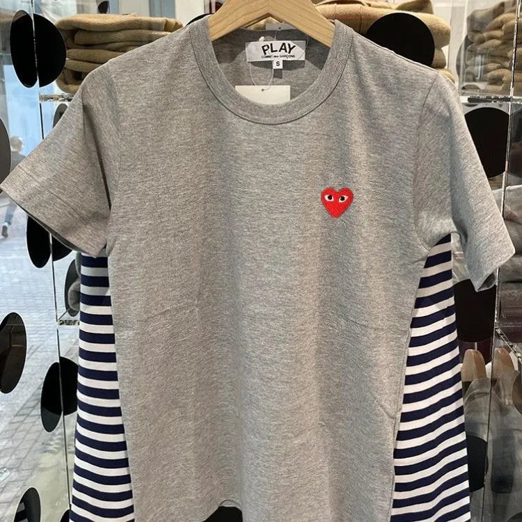 Gray Small Red Heart