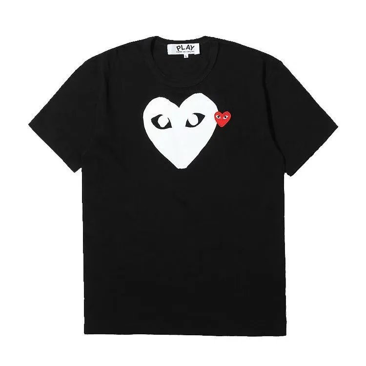 Black Large White Heart Eyes