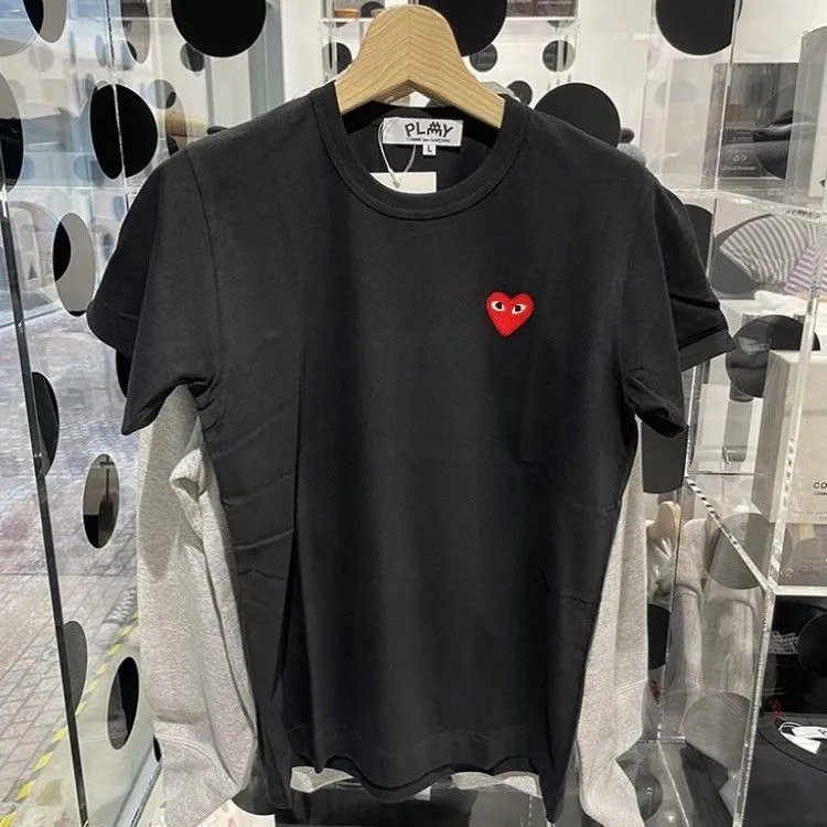 Black Small Red Heart