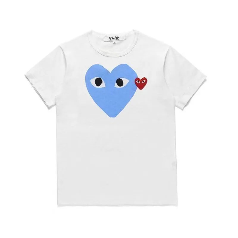 White Large Blue Heart