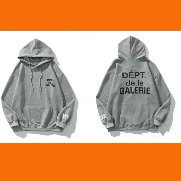 Dépt. de la Galerie Oversized Hoodie Gray - 1