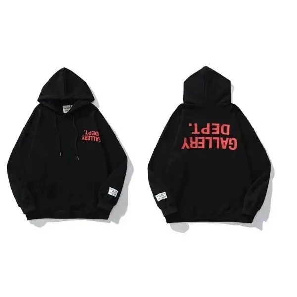 Gallery Dept. Reverse Print Black Hoodie - 1