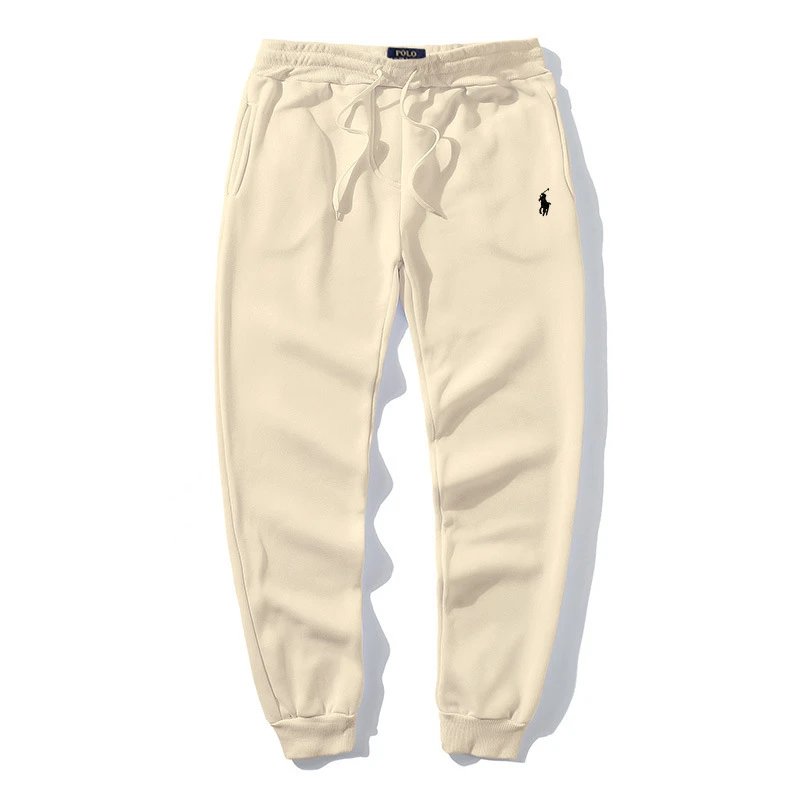 Beige Pants with Black Label