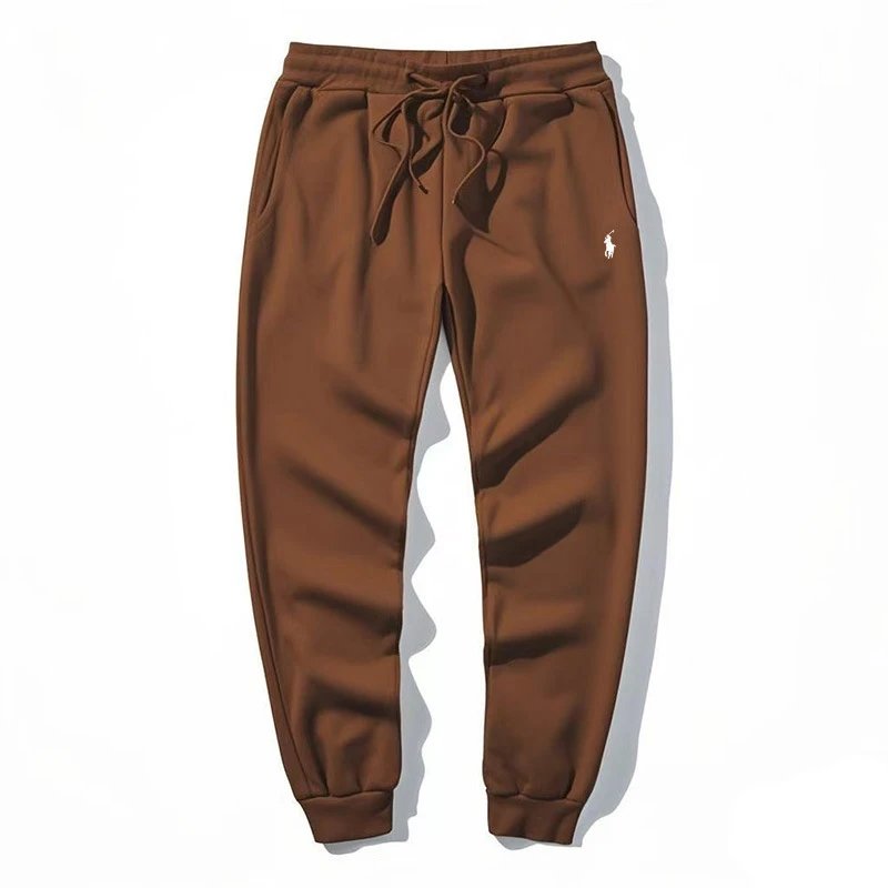 Brown Pants with White Label