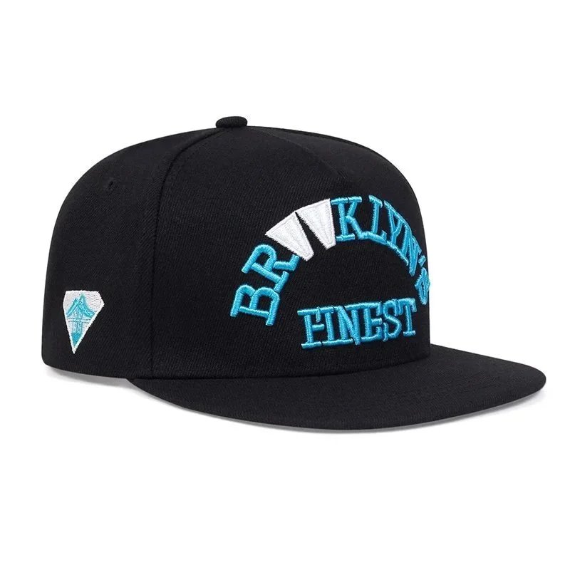 Brooklyn NYC Script Snapback Cap Red and Tan - 2