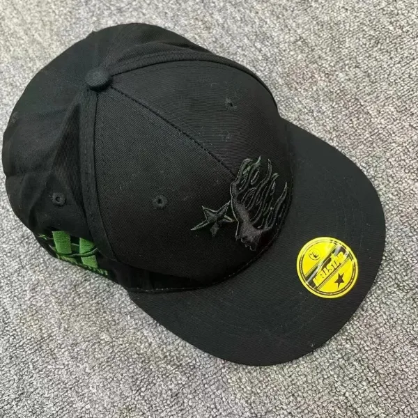 Design Embroidered Star Flame Cap Brown Baseball Cap - 36