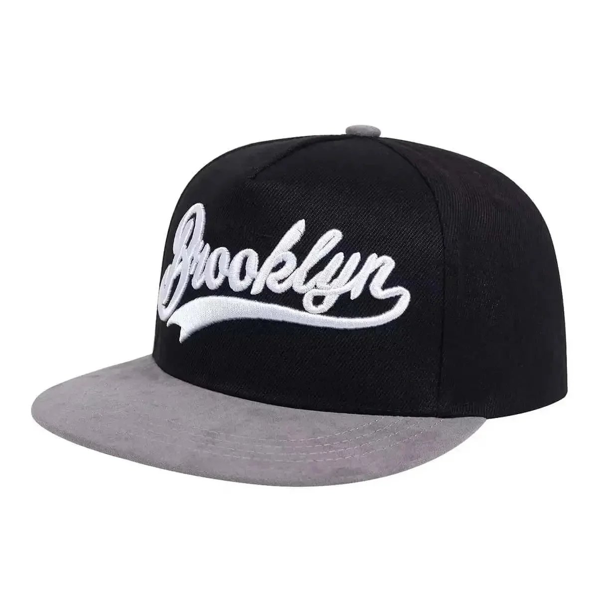Brooklyn NYC Script Snapback Cap Red and Tan - 22