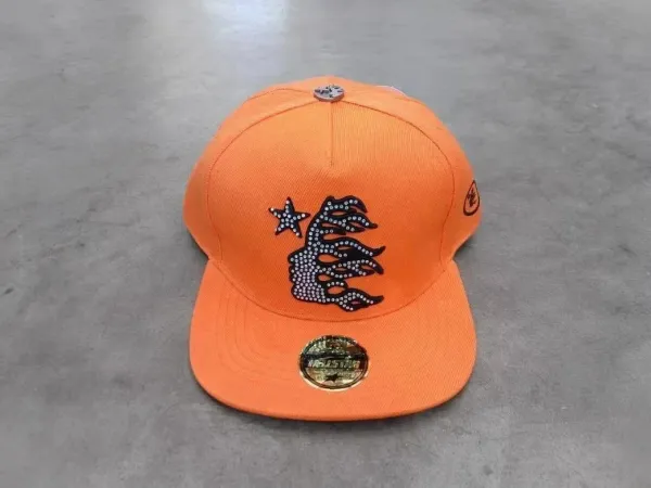 Design Embroidered Star Flame Cap Brown Baseball Cap - 7