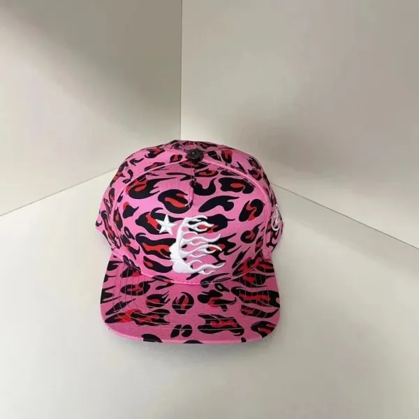 Design Embroidered Star Flame Cap Brown Baseball Cap - 39