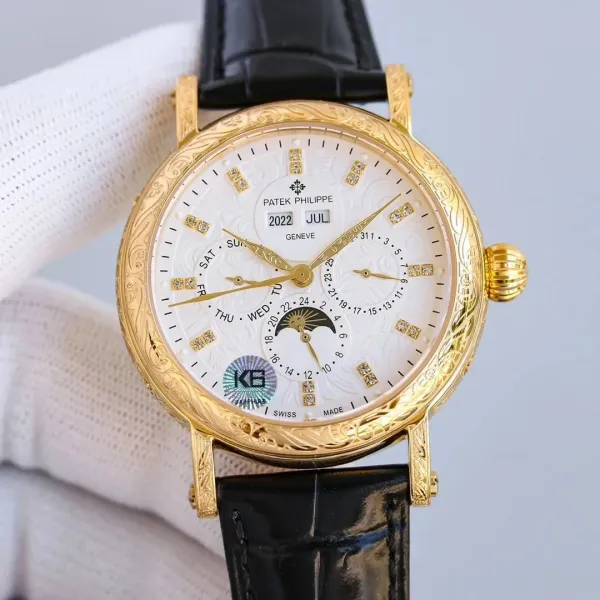 Patek Philippe Ref. 5205R-001 Rose Gold Annual Calendar Moon Phase Watch Watches - 15