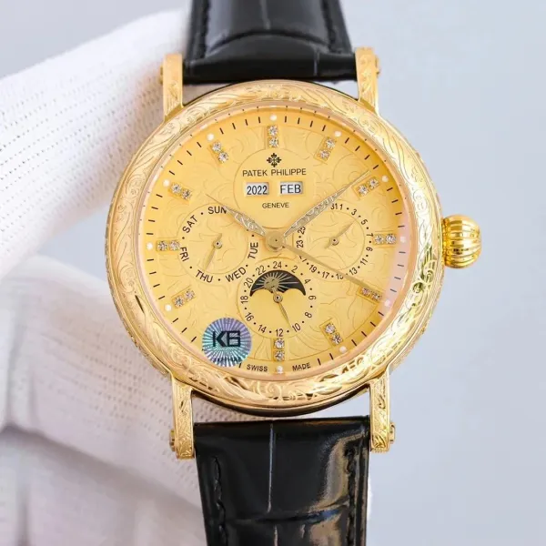 Patek Philippe Ref. 5205R-001 Rose Gold Annual Calendar Moon Phase Watch Watches - 14