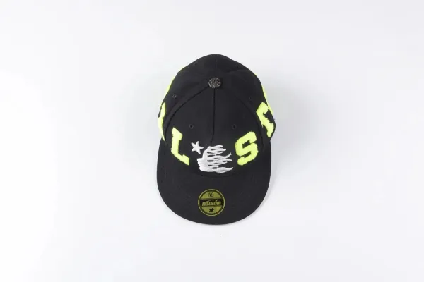Design Embroidered Star Flame Cap Brown Baseball Cap - 32