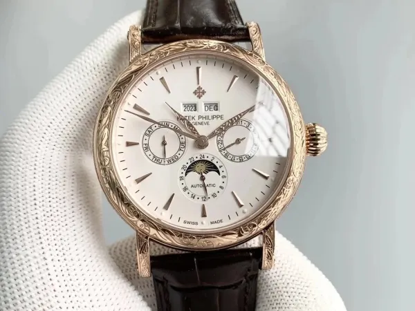 Patek Philippe Ref. 5205R-001 Rose Gold Annual Calendar Moon Phase Watch Watches - 13