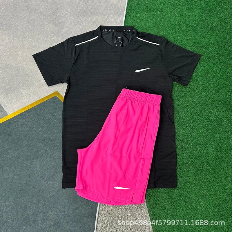 Crystal strip black+D218 rose red