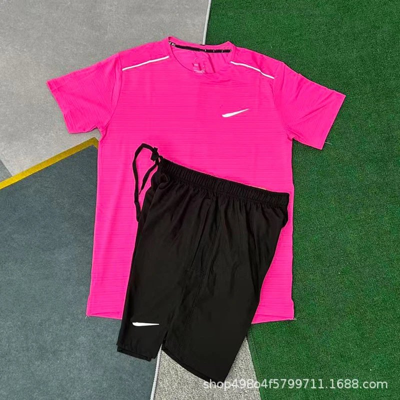 Crystal stripe rose red+D218 black