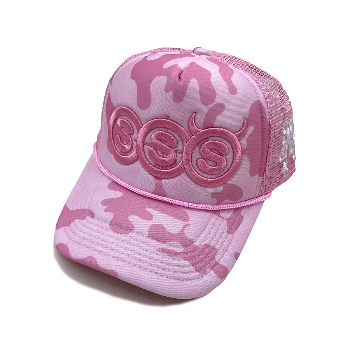 Other SSS Devil Horn Trucker Cap Pink Camo