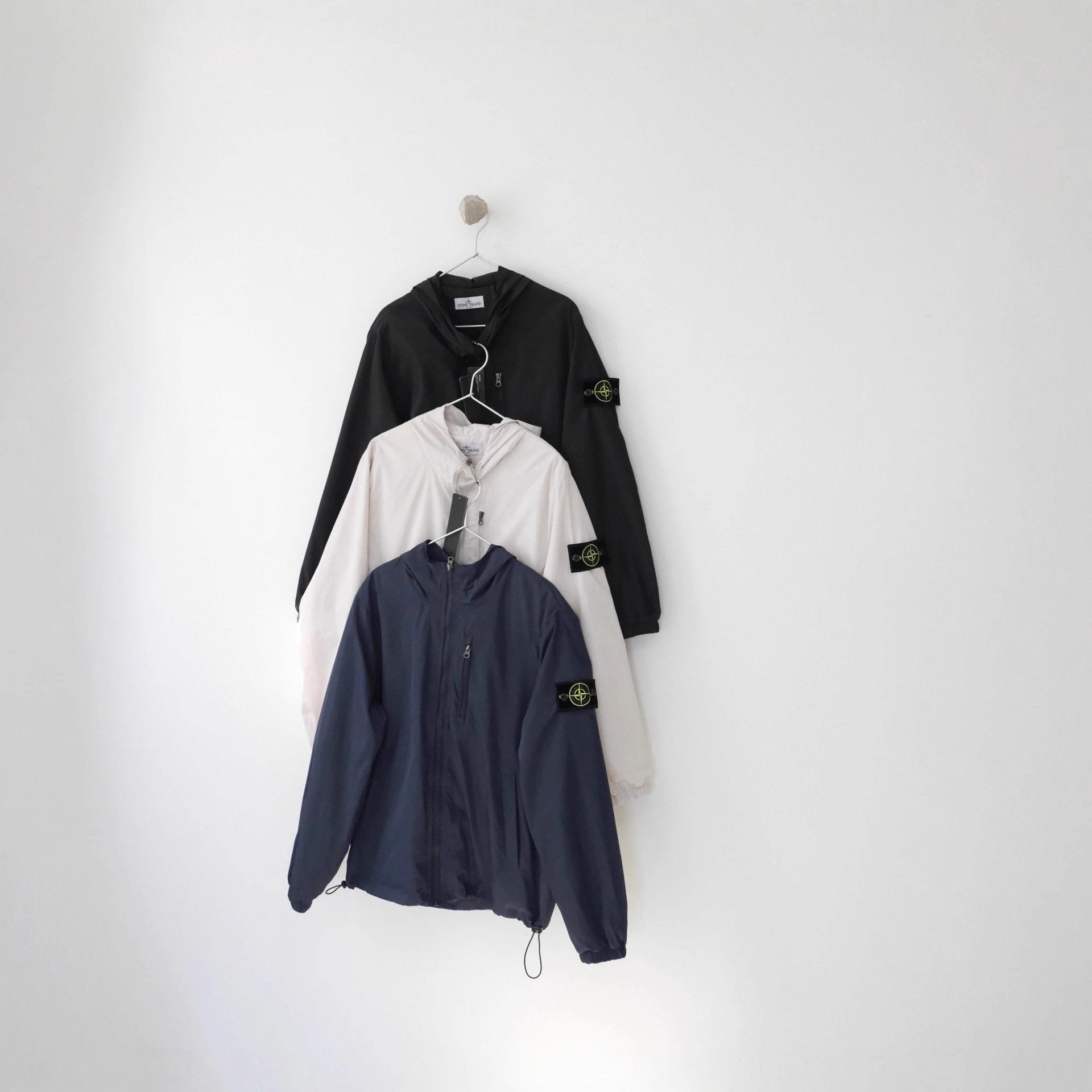 Stone Island Hooded Jacket with Compass Badge