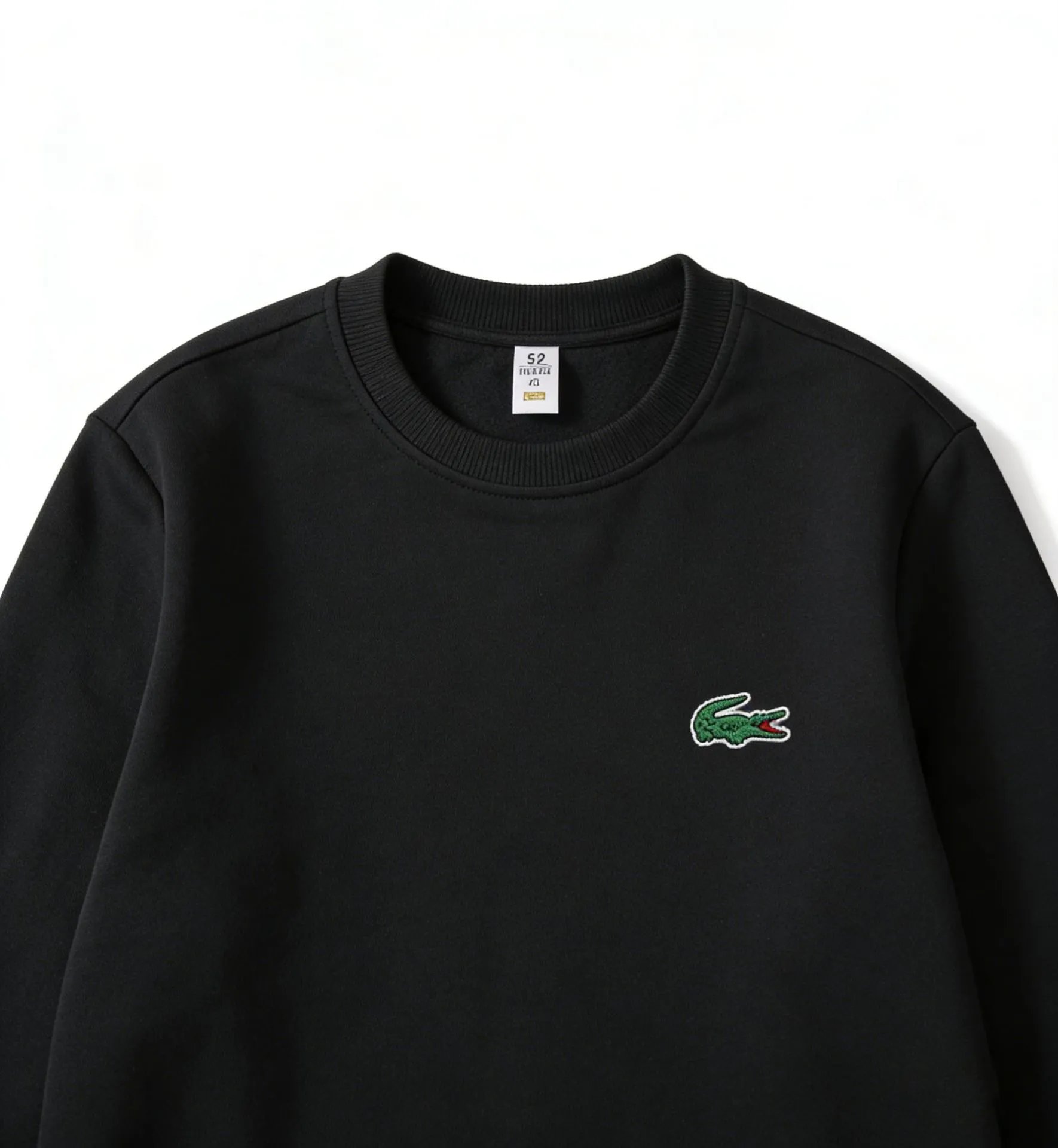 Lacoste Classic Crewneck Sweatshirt with Small Crocodile Logo
