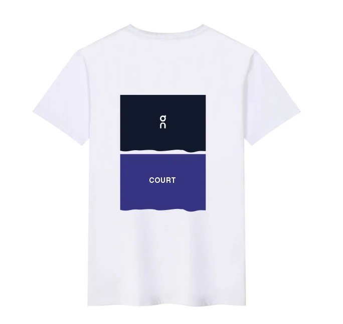On Running Court Graphic Block Print Short Sleeve T-Shirt