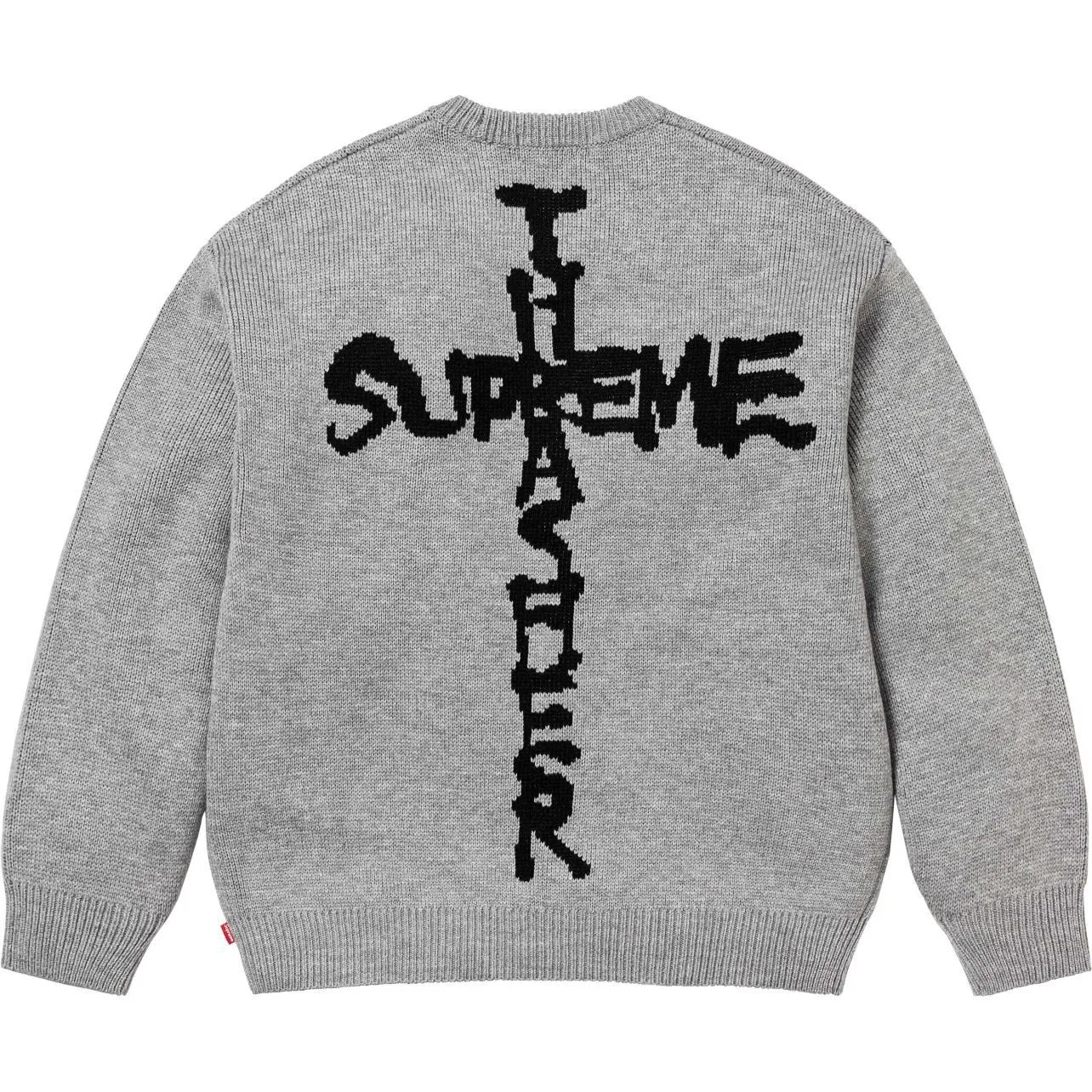 Supreme Thrasher Cross Intarsia Knit Sweater