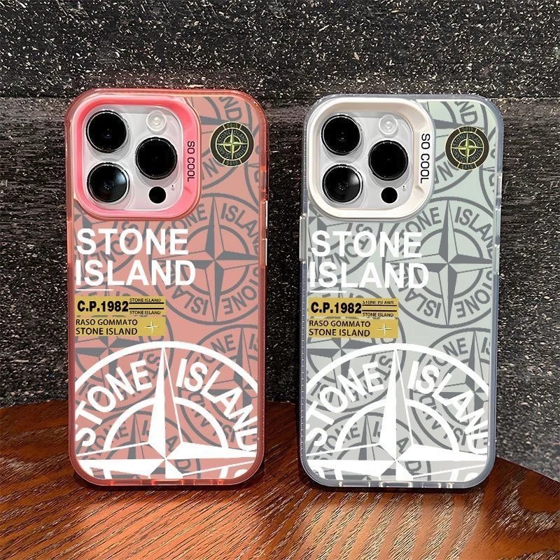 Stone Island C.P.1982 Compass Logo Print Protective Phone Case