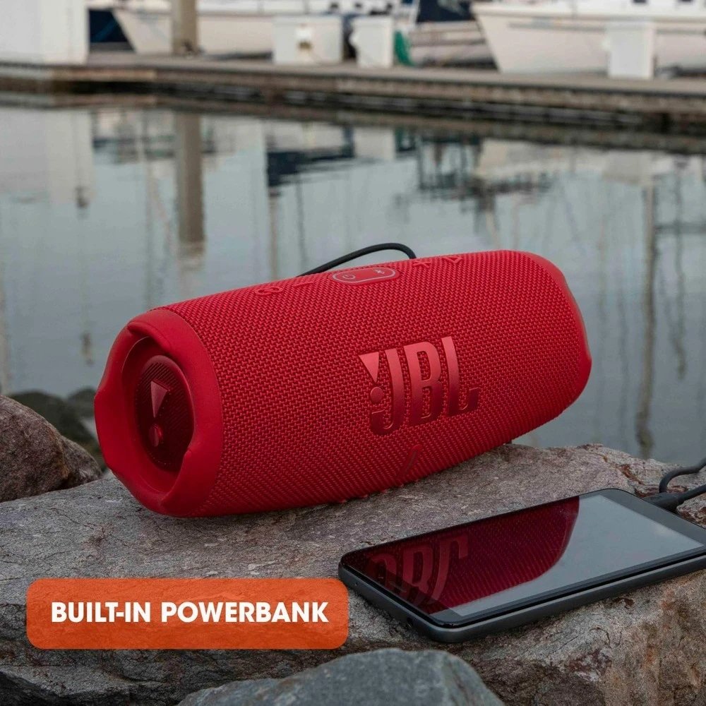 JBL Charge 5 Portable Waterproof Bluetooth Speaker with Built-in Powerbank