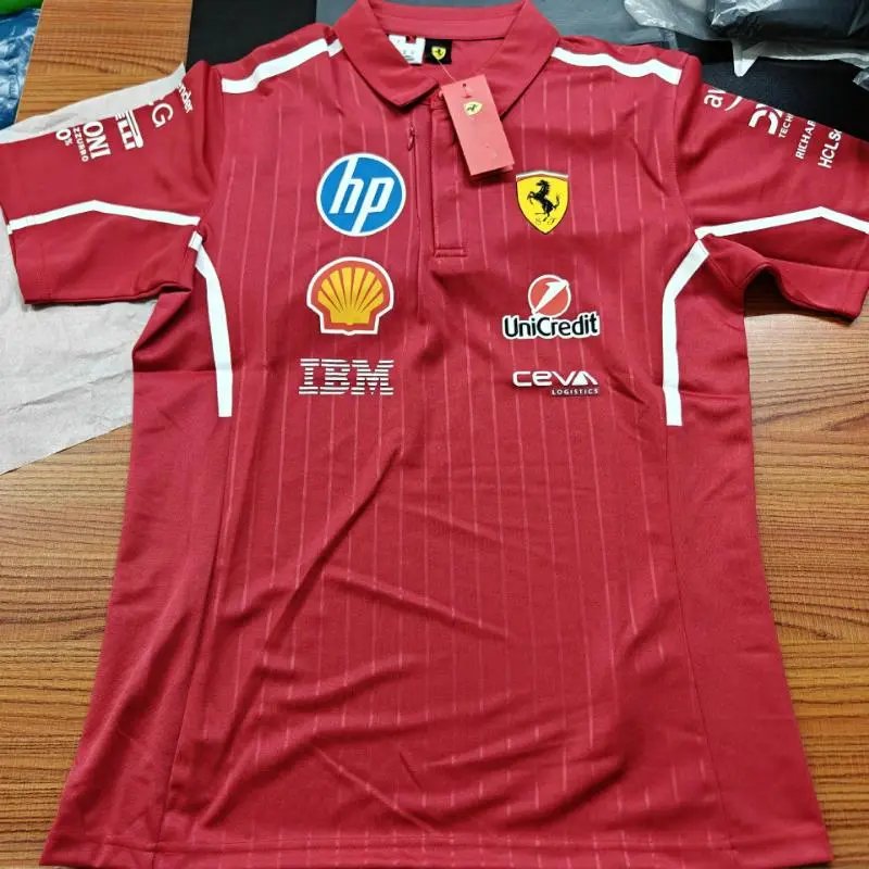 Ferrari Formula 1 Team Red Sponsor Polo Shirt