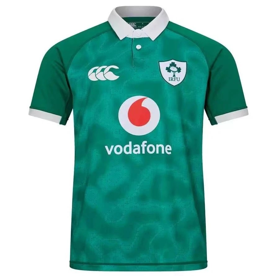 Canterbury Ireland Rugby Jersey with Vodafone Sponsor and IRFU Crest