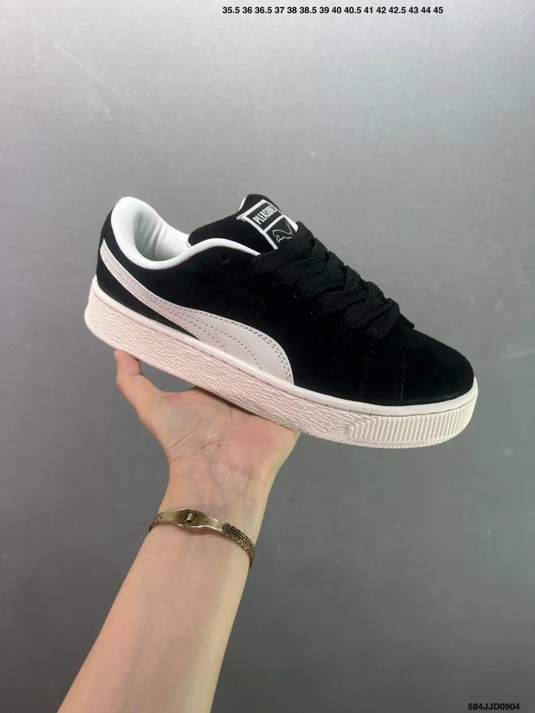 Puma Suede XL Low Top Skate Sneaker with Thick Sole