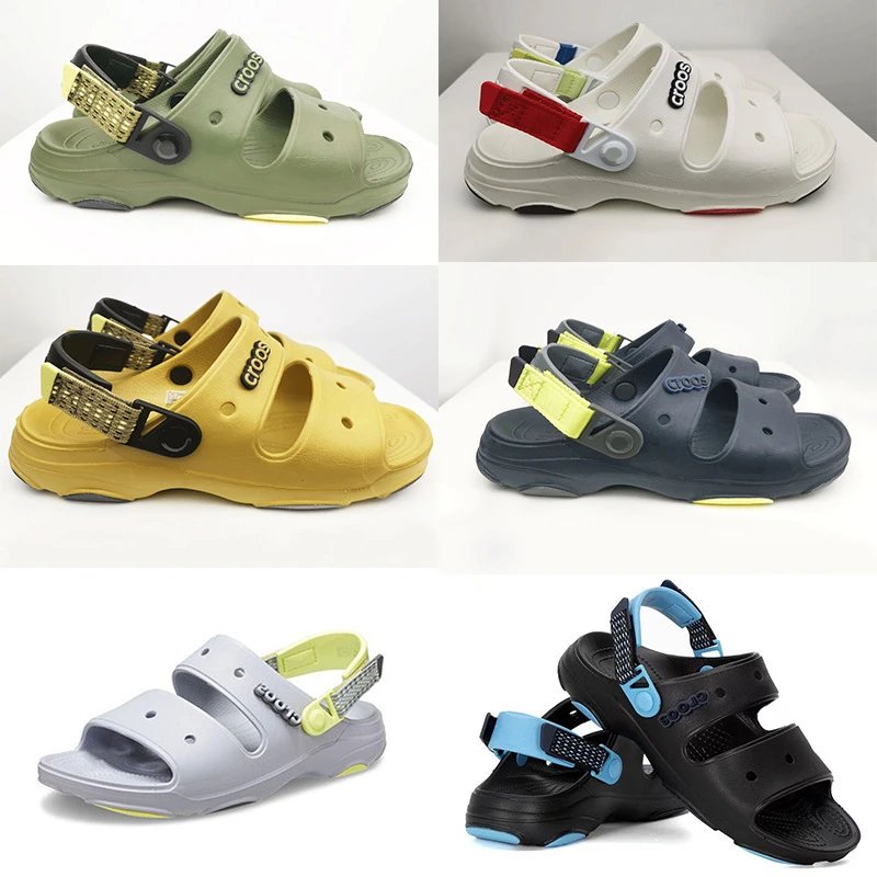 Crocs Unisex Adjustable Strap Sport Sandals with Webbing Heel Loop