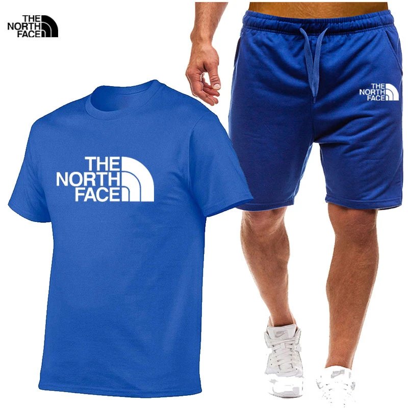 The North Face Men's Logo Print T-Shirt and Shorts Set