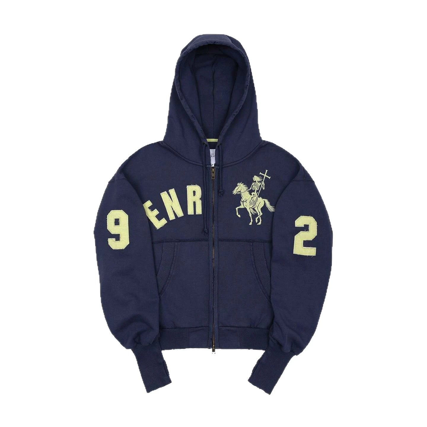 ENR Cowboy Graphic Zip-Up Hoodie