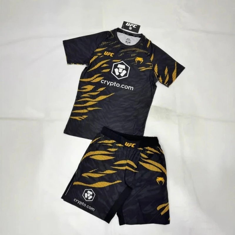 UFC Venum Crypto.com Official Fight Kit Jersey and Shorts Set