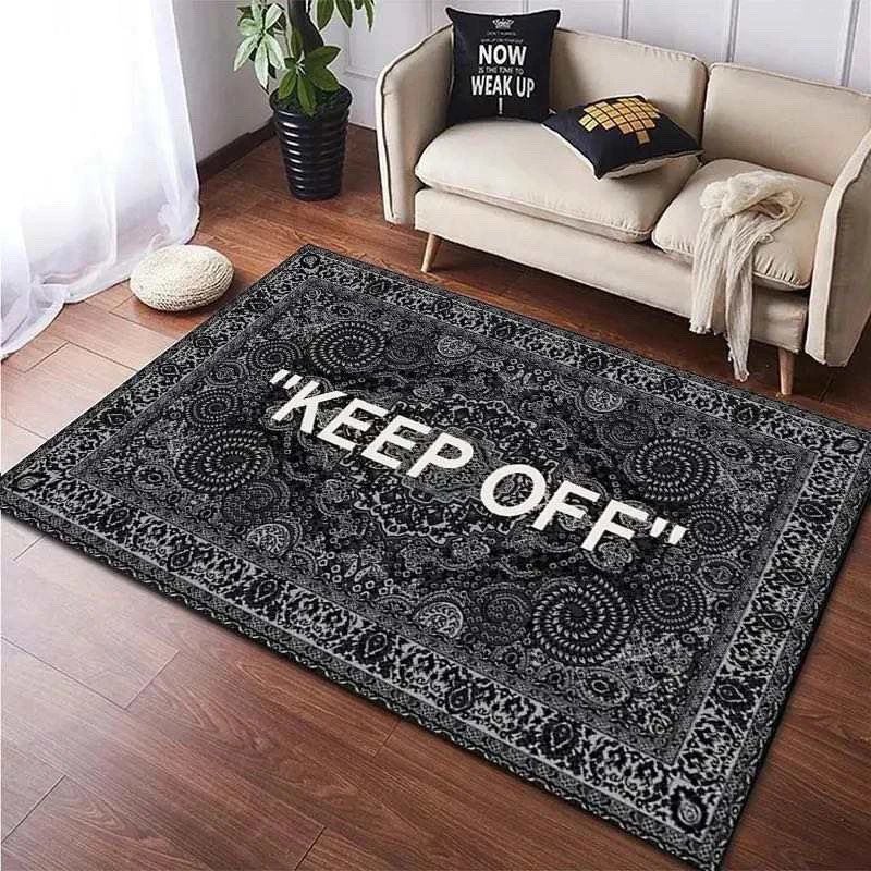 IKEA MARKERAD Keep Off Black Area Rug c/o Virgil Abloh