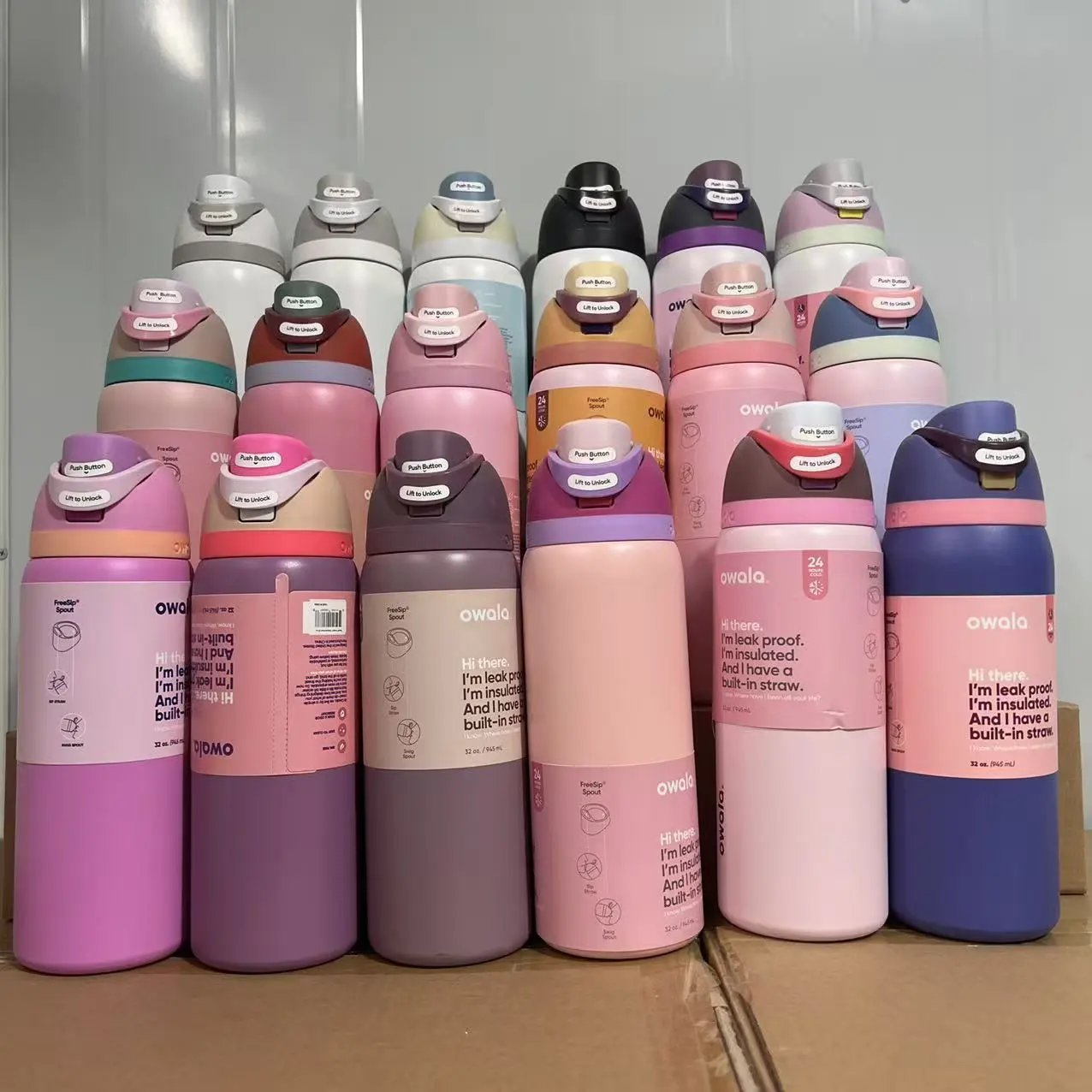 Owala FreeSip Insulated Stainless Steel Water Bottle with Built-in Straw