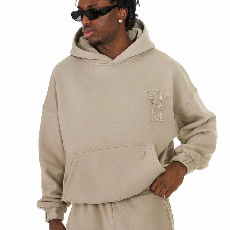 Y.F.M Oversized Hoodie and Distressed Sweatpants Tracksuit Set