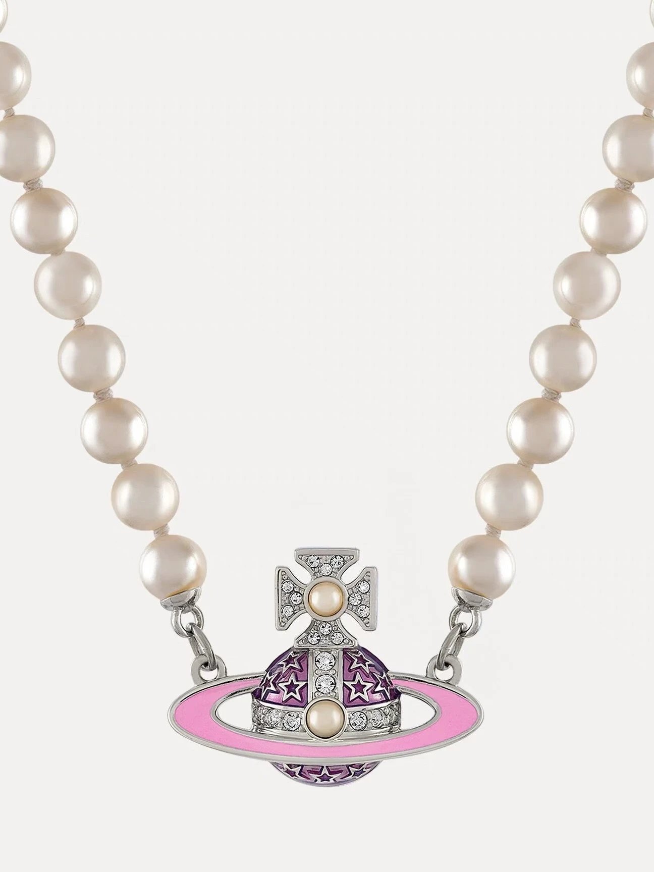 Vivienne Westwood Signature Orb Pendant Necklace with Pearl or Chain