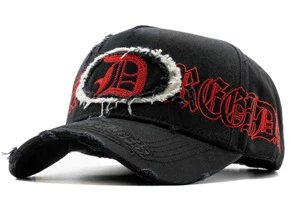 Assorted Black Embellished Baseball Caps