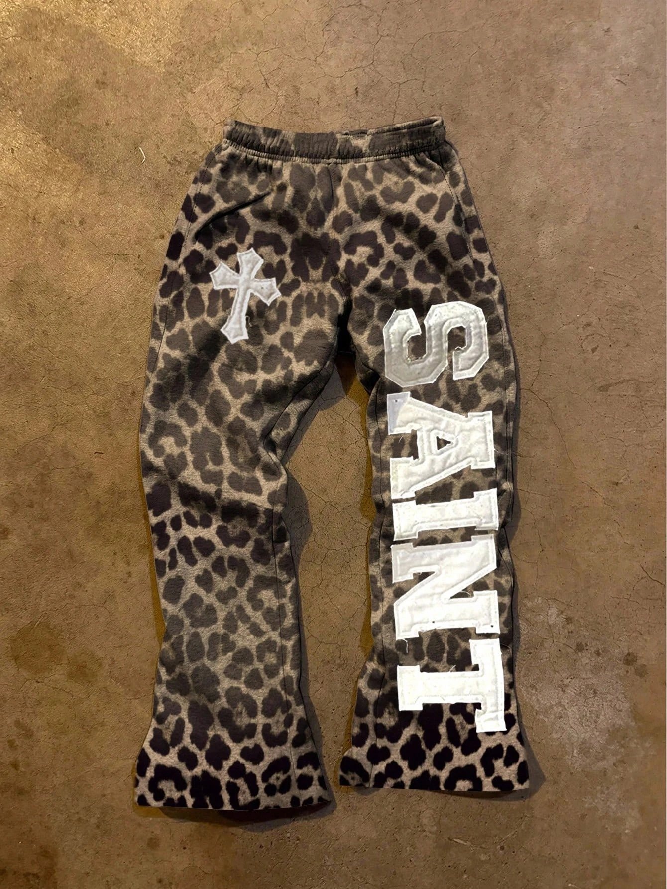 Assorted Printed Graphic Fleece Sweatpants with Elastic Waist