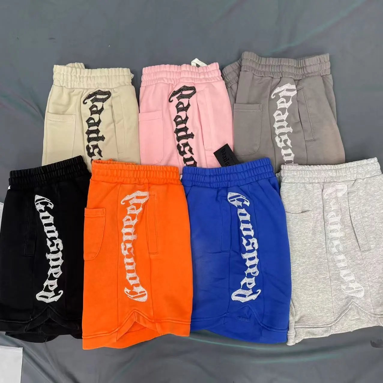 G.OD Gothic Text Logo French Terry Sweat Shorts