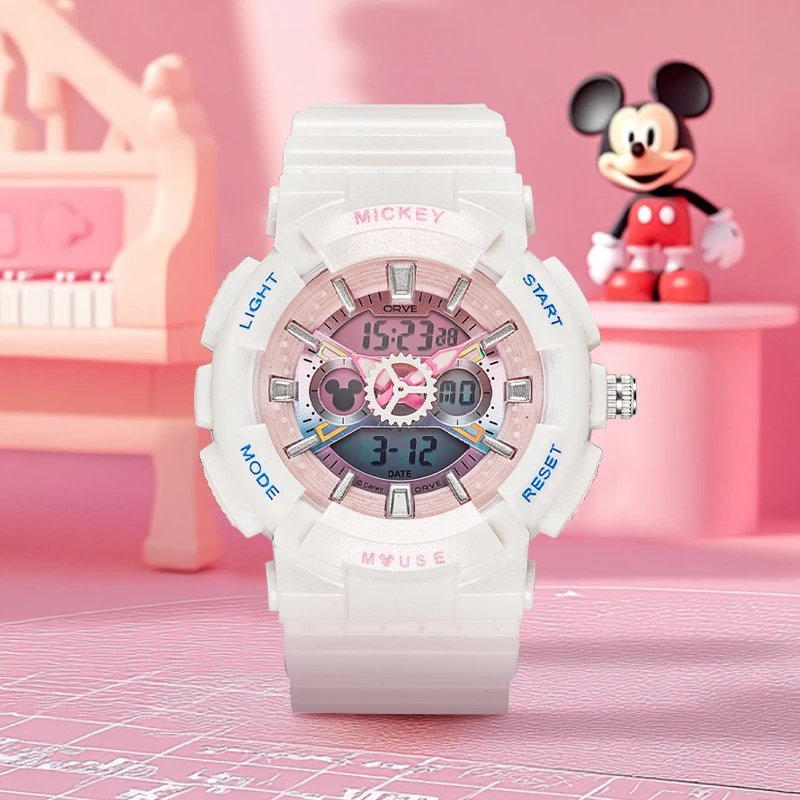 ORVE Mickey Mouse Digital Analog Sports Watch with Resin Strap