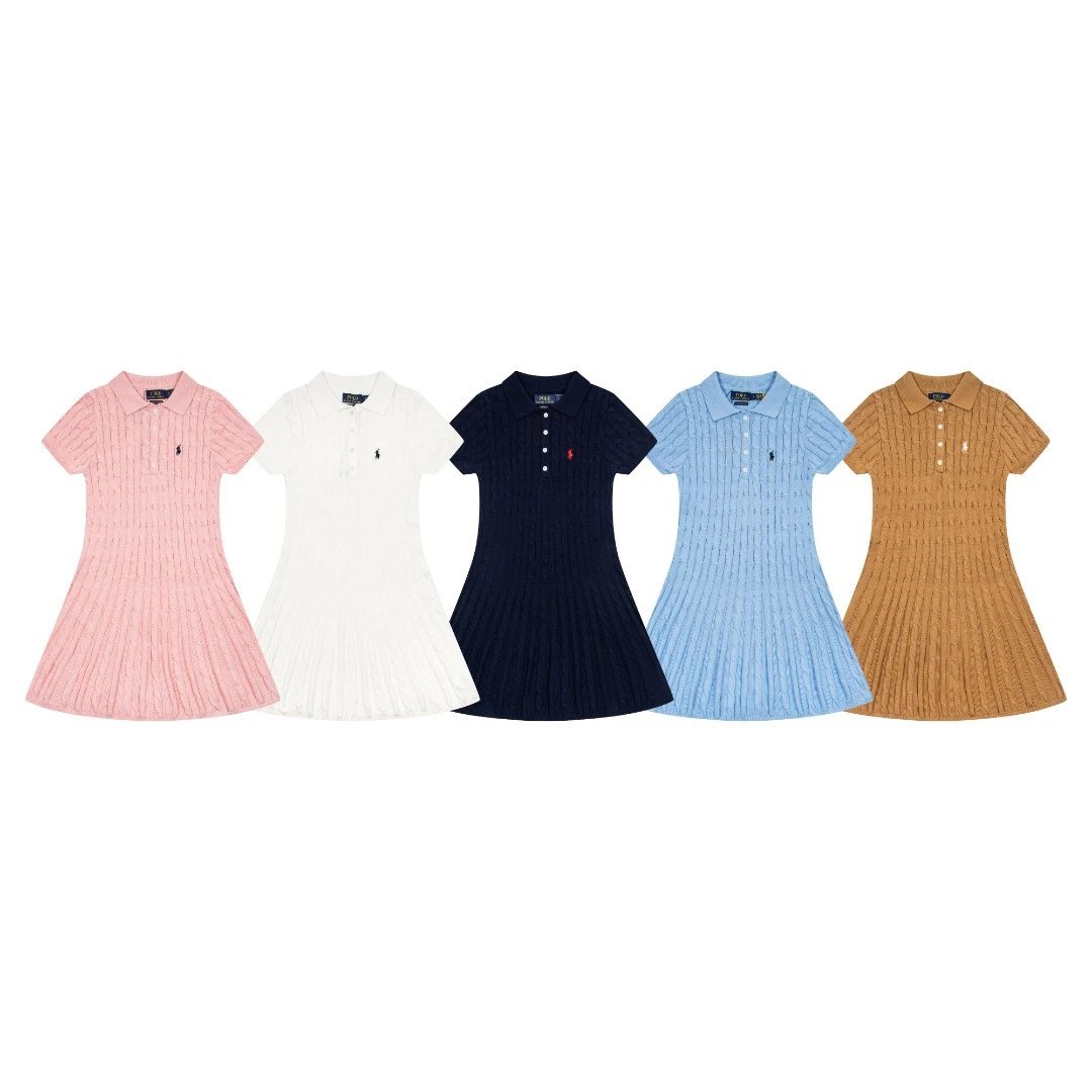 Polo Ralph Lauren Short Sleeve Cable Knit Polo Dress