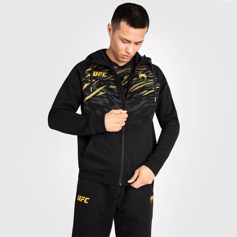 Venum UFC Black and Gold Camo Pullover Hoodie