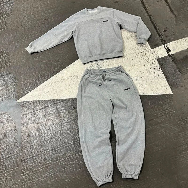 BOHEM Relaxed Fit Crewneck Sweatshirt and Jogger Set