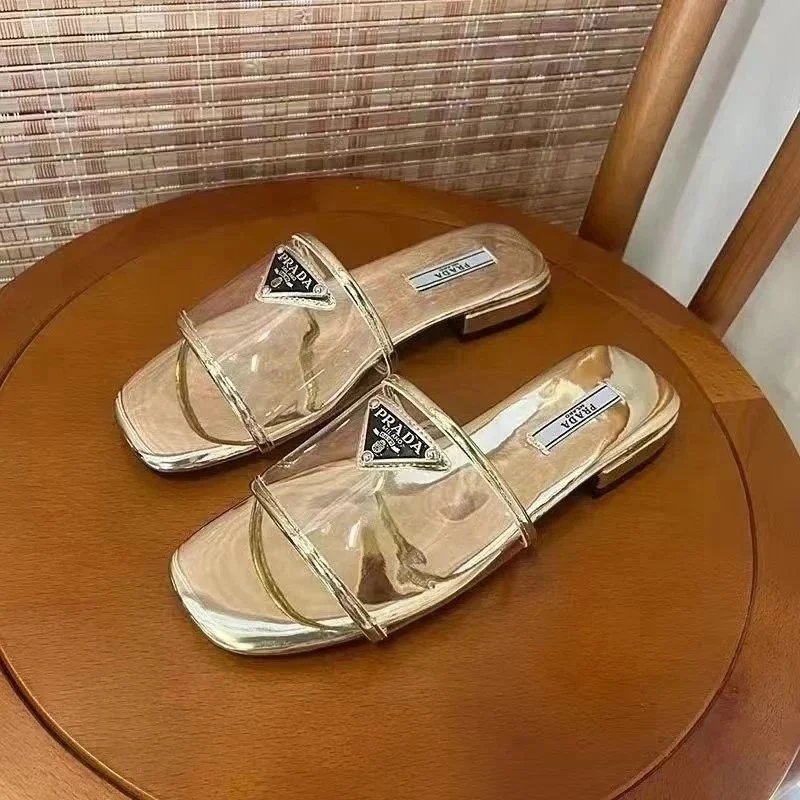 Prada Sandals Woven lug-sole slingback — p27