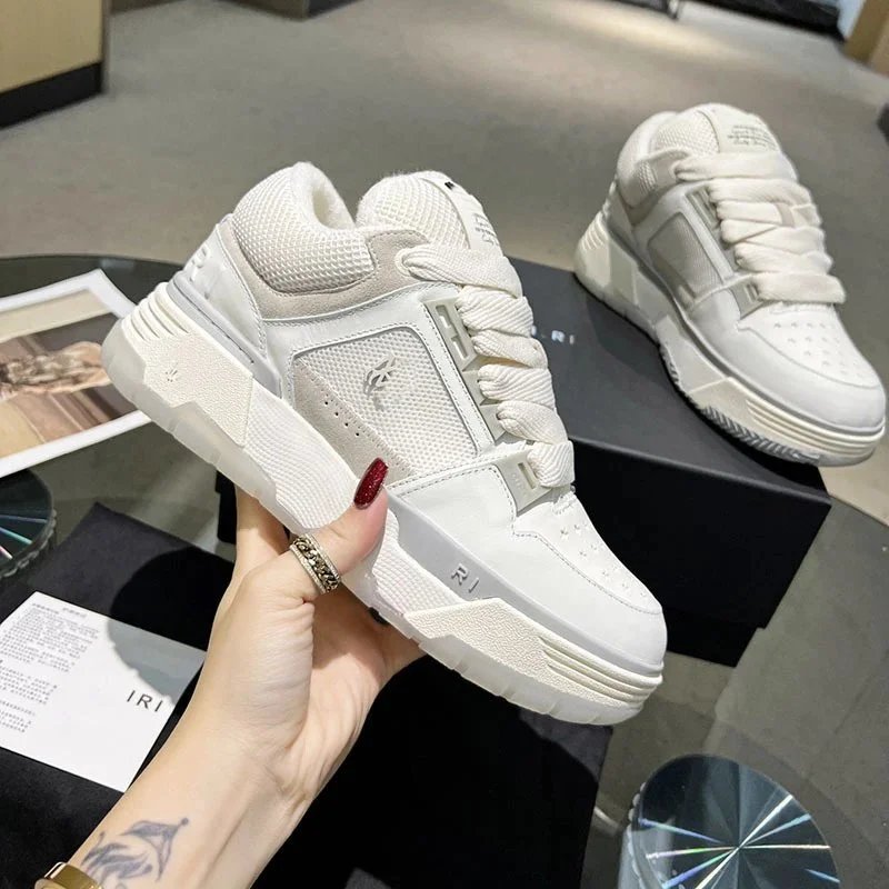 IRI IRI White Leather & Mesh Sneakers White