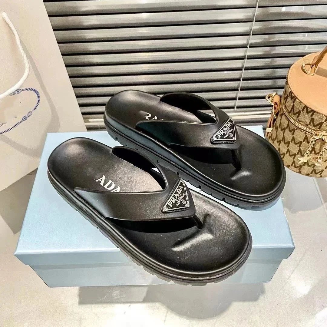 Prada Sandals Woven lug-sole slingback — p18