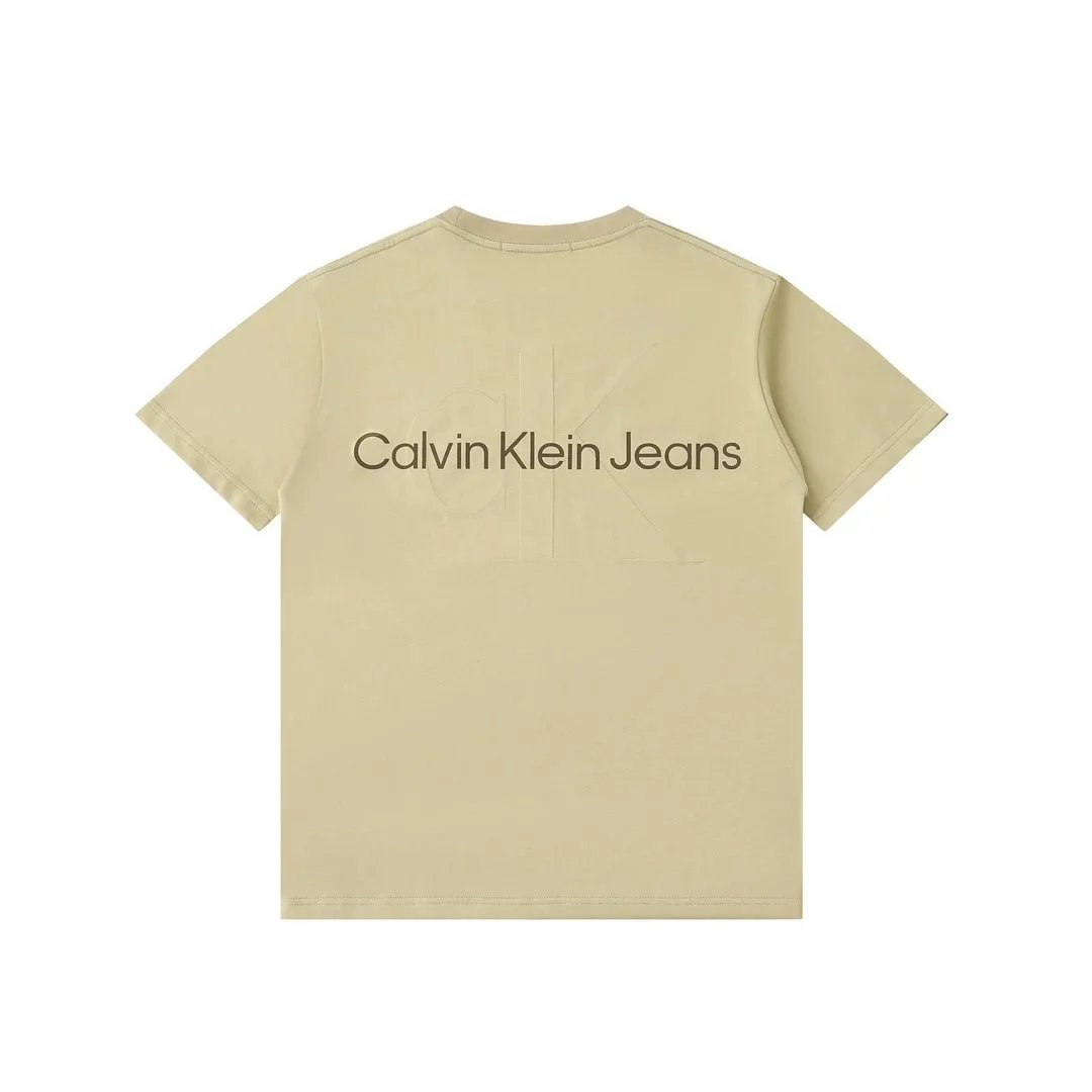 Calvin Klein Jeans CK Logo White Green Black Pink Beige Casual T-Shirt